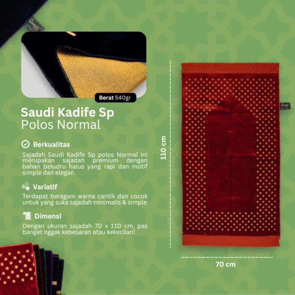Saudi Kadife Sp Polos Normal - Image 2