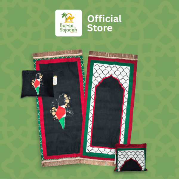 Sajadah Syaheera Travel Jacquard Palestine Small - Image 3